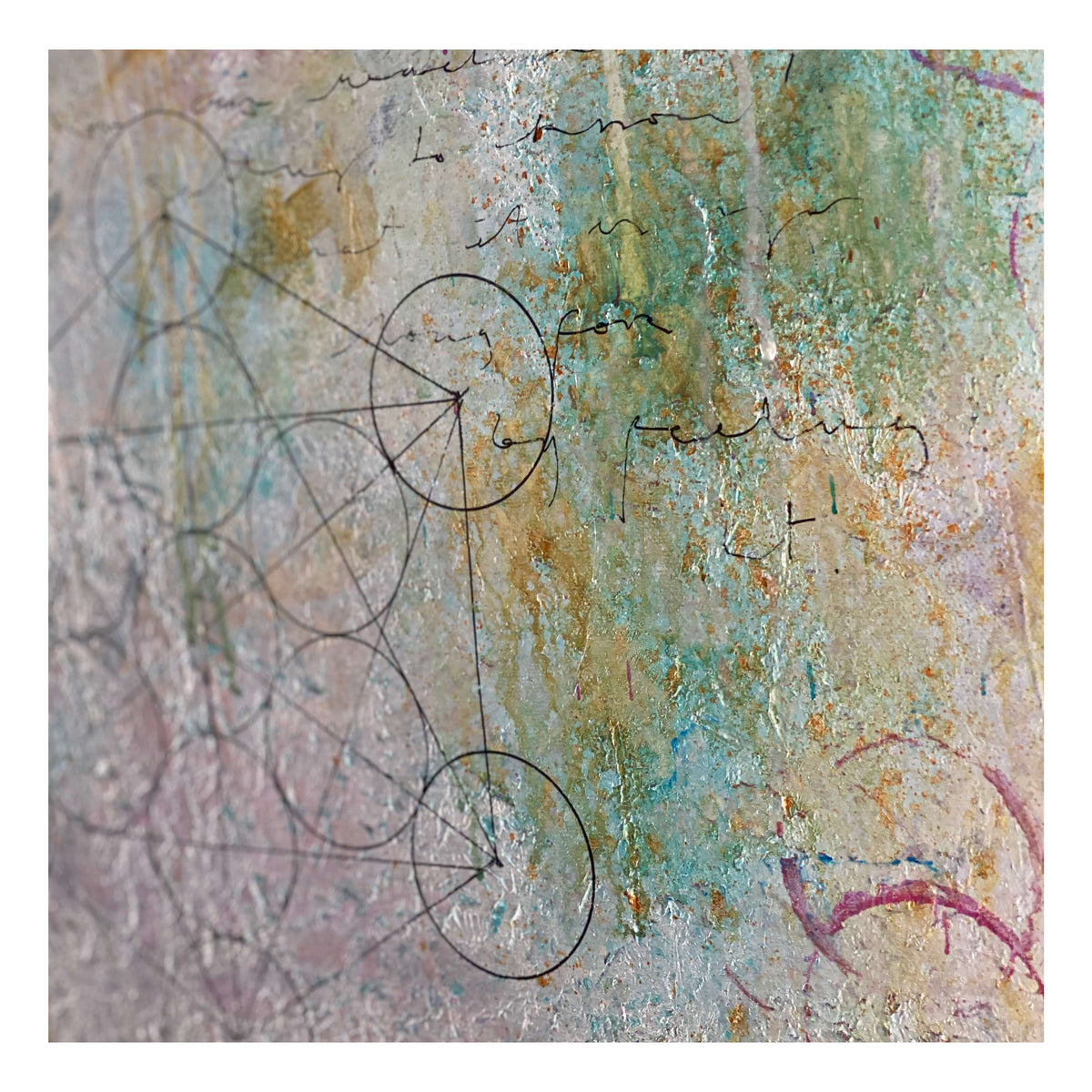 Abundance Metatron - 80x80 cm – Helena Broander Konst & Terapi