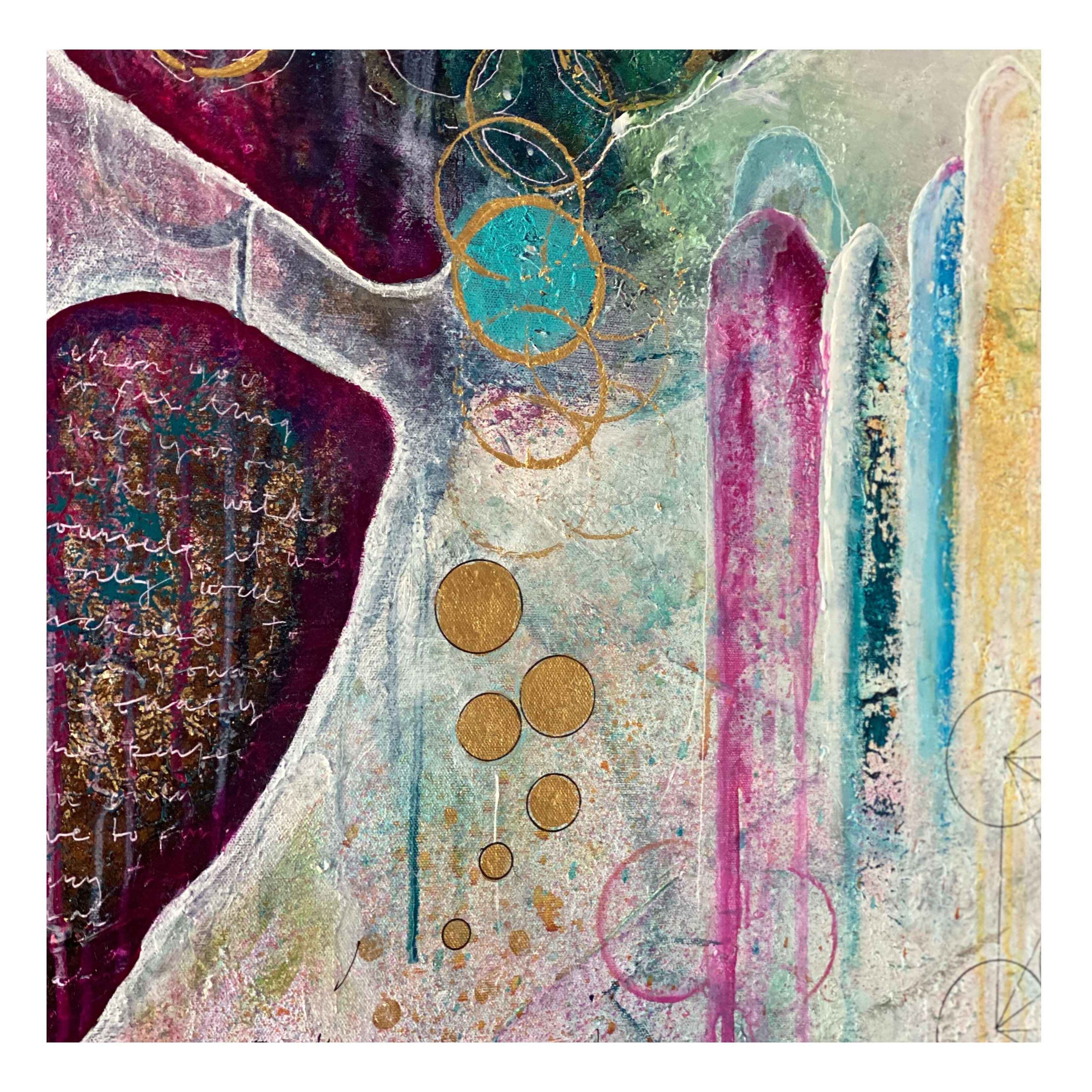 Abundance Metatron - 80x80 cm – Helena Broander Konst & Terapi